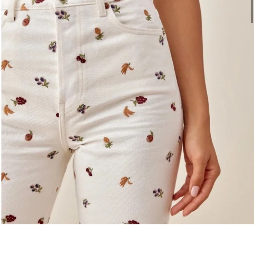 Reformation floral denim